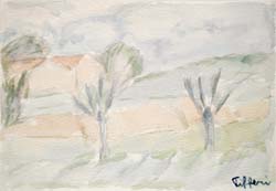 "Paesaggio" acquarello su carta 18 x 25cm