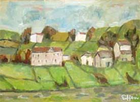 "Paesaggio" olio su tela, 30 x 40 cm